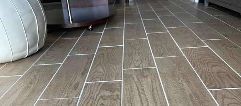 brown tile white grout sealer
