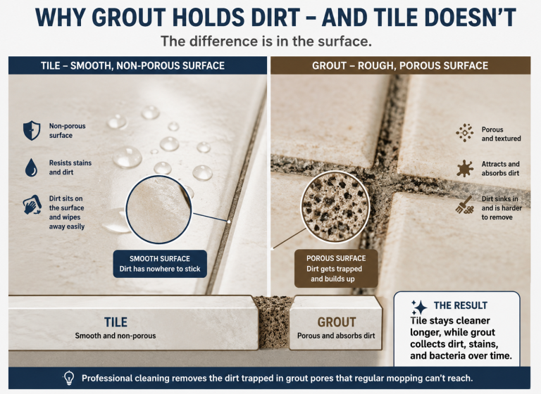 graphic, why grout gets dirty.