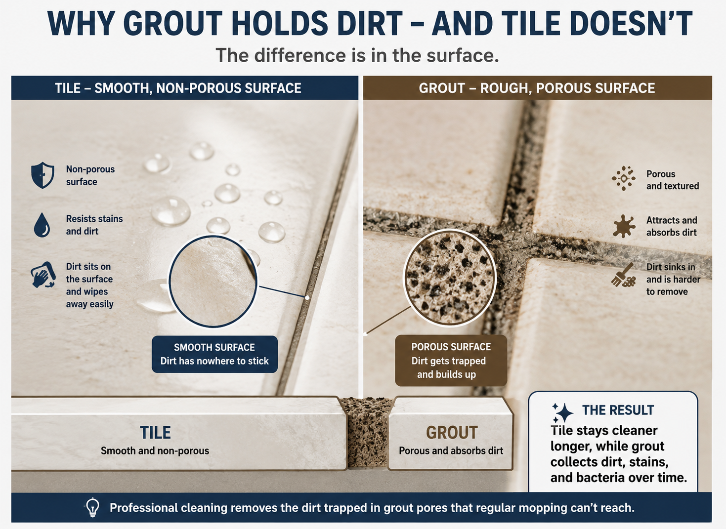 graphic, why grout gets dirty.