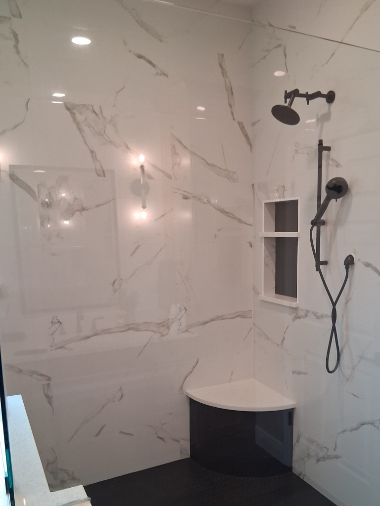 shower stall cleaning and regrout and seal